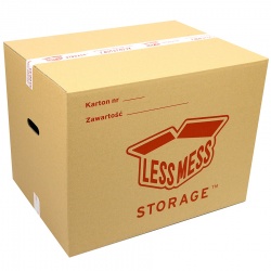 Large cardboard box Less Mess