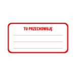 Self-adhesive label Less Mess