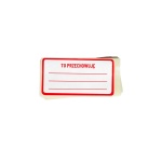 Self-adhesive label Less Mess
